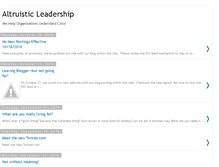 Tablet Screenshot of altruisticleadership.blogspot.com