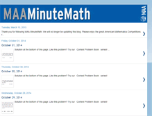 Tablet Screenshot of maaminutemath.blogspot.com