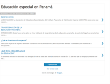 Tablet Screenshot of educacionespecialpanama.blogspot.com