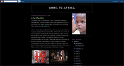 Desktop Screenshot of gone2africa.blogspot.com