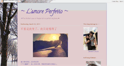 Desktop Screenshot of lamourperfetto.blogspot.com