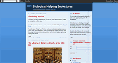 Desktop Screenshot of biologistshelpingbookstores.blogspot.com