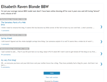 Tablet Screenshot of elisabethraven.blogspot.com
