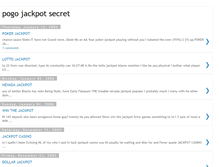 Tablet Screenshot of pogo-jackpot-secret.blogspot.com