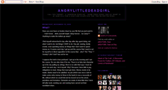 Desktop Screenshot of angrylittledeadgirl.blogspot.com