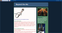 Desktop Screenshot of beyondthemic.blogspot.com