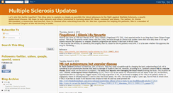 Desktop Screenshot of formultiplesclerosis.blogspot.com