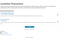 Tablet Screenshot of laviolette-financement.blogspot.com