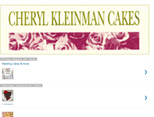 Tablet Screenshot of cherylkleinman.blogspot.com