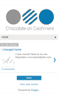 Mobile Screenshot of chocolateoncashmere.blogspot.com