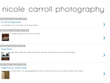 Tablet Screenshot of nicolecarrollphoto.blogspot.com