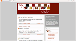 Desktop Screenshot of mypositiveclub.blogspot.com