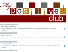 Tablet Screenshot of mypositiveclub.blogspot.com