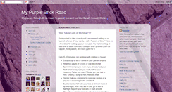 Desktop Screenshot of mypurplebrickroad.blogspot.com