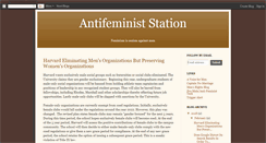 Desktop Screenshot of antifeministsite.blogspot.com