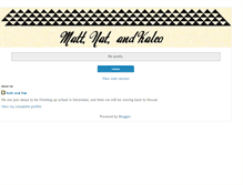 Tablet Screenshot of mattandnats.blogspot.com