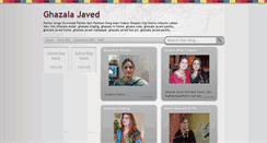 Desktop Screenshot of ghazalajavid.blogspot.com