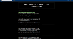 Desktop Screenshot of freeinternetmarketingadvertising.blogspot.com