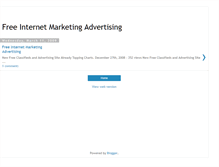 Tablet Screenshot of freeinternetmarketingadvertising.blogspot.com