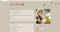 Desktop Screenshot of livelife-loud.blogspot.com