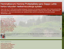 Tablet Screenshot of hommafoorumi-homma.blogspot.com