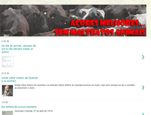 Tablet Screenshot of acoresmelhoressemmaltratosanimais.blogspot.com