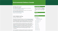 Desktop Screenshot of environmentaldefencecanada.blogspot.com