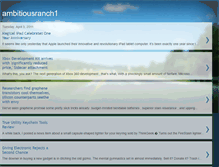 Tablet Screenshot of ambitiousranch1.blogspot.com