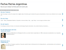 Tablet Screenshot of fechaspatriasargentinas.blogspot.com