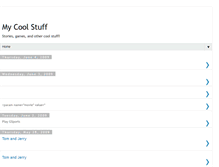 Tablet Screenshot of mycool-stuf.blogspot.com