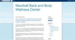 Desktop Screenshot of marshallbackandbodywellnesscenter.blogspot.com