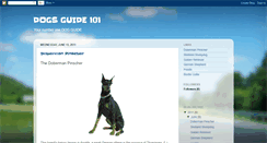 Desktop Screenshot of dogs101guide.blogspot.com