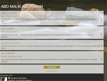 Tablet Screenshot of abdmalikabdrahim.blogspot.com