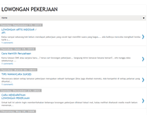 Tablet Screenshot of info-kerja-kerja.blogspot.com