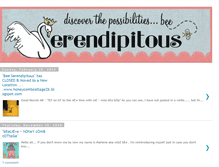 Tablet Screenshot of beeserendipitous.blogspot.com