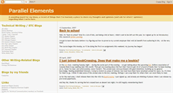 Desktop Screenshot of parallelelements.blogspot.com