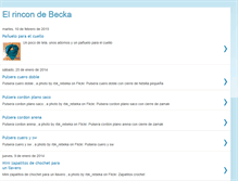 Tablet Screenshot of elrincondebecka.blogspot.com
