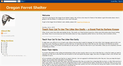 Desktop Screenshot of oregonferretshelter.blogspot.com