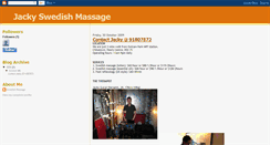 Desktop Screenshot of jackyswedishmassage.blogspot.com