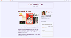 Desktop Screenshot of lifeneedsart.blogspot.com