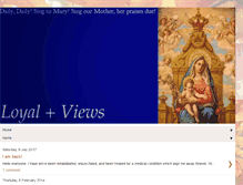 Tablet Screenshot of loyalviews.blogspot.com