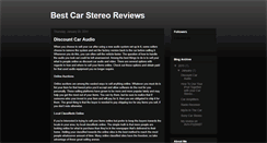 Desktop Screenshot of best-car-stereo.blogspot.com