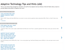 Tablet Screenshot of adaptivetechtipsandhints.blogspot.com