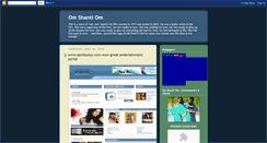 Desktop Screenshot of omshantiommovie.blogspot.com