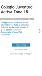 Mobile Screenshot of colegiojuventudactivazona18.blogspot.com