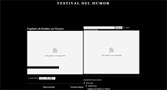 Desktop Screenshot of festivaldelhumor2010.blogspot.com