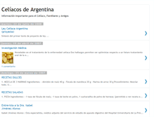 Tablet Screenshot of celiacosdeargentina.blogspot.com