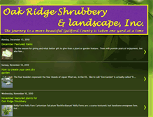 Tablet Screenshot of oakridgeshrubbery.blogspot.com