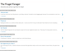 Tablet Screenshot of frugalforager.blogspot.com