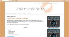 Desktop Screenshot of amariebeauty.blogspot.com